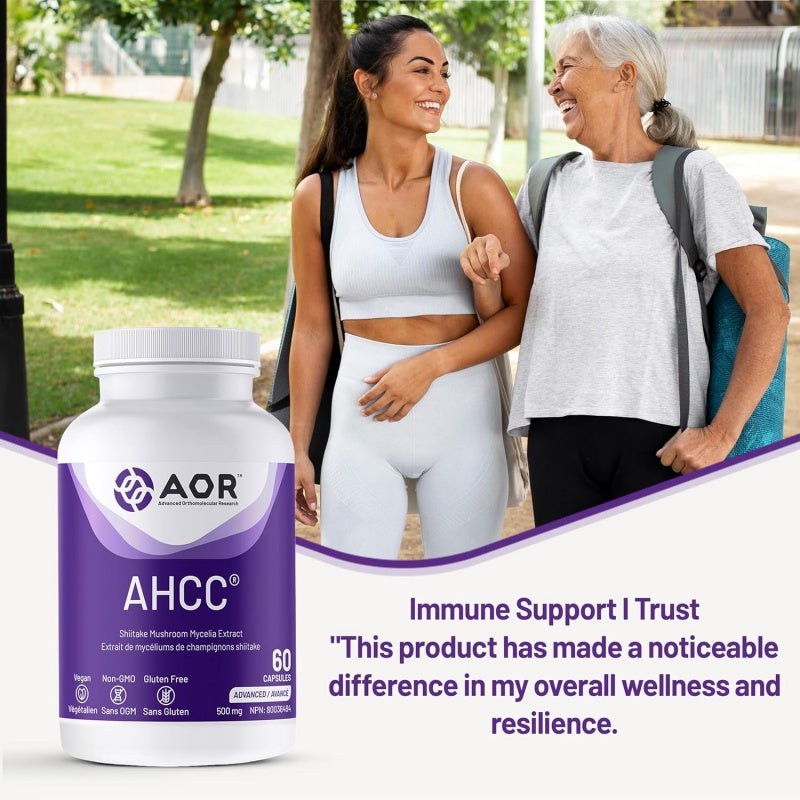 AOR AHCC 60粒素食膠囊 - 香菇菌絲體萃取物 抗氧化