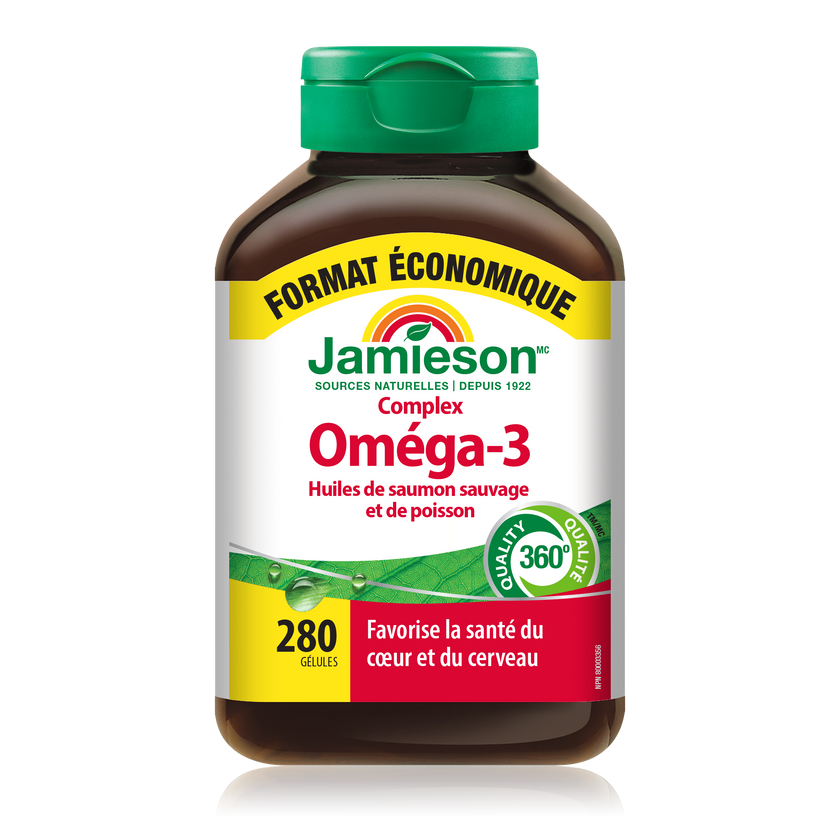 Jamieson 野生三文鱼和鱼油 Omega 3 复合胶囊 280粒