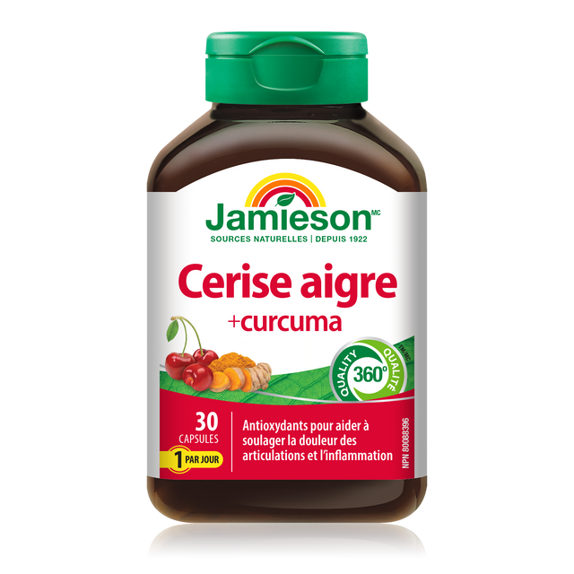 Jamieson Tart Cherry + Turmeric 30 capsules