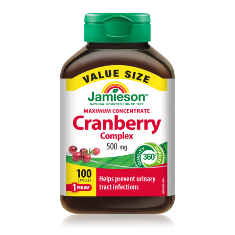Jamieson Cranberry Complex 100 Capsules Canadian label
