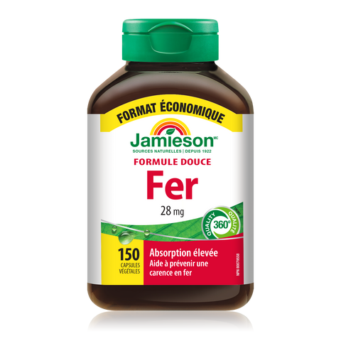 Jamieson 溫和補鐵膠囊 150 粒
