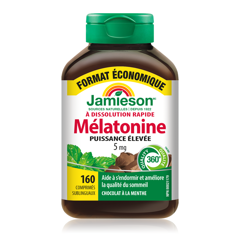 Jamieson Melatonin 5mg Fast Dissolving 160 sublingual tablets