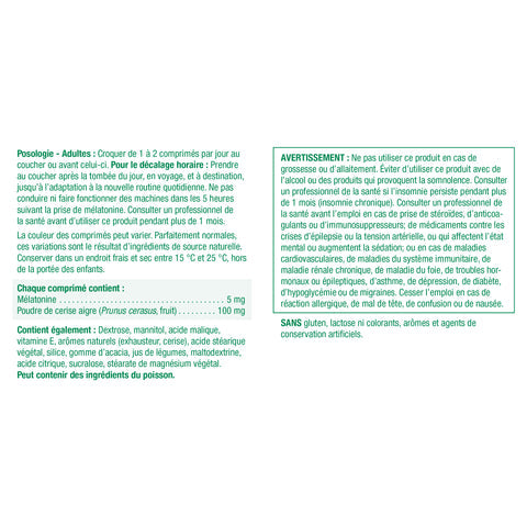 Jamieson Melatonin with Tart Cherry | 30 Chewables