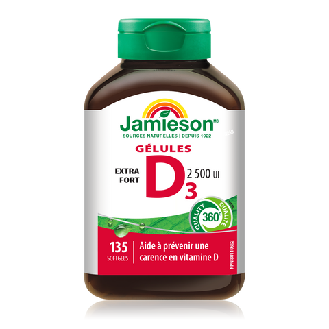 Jamieson 維生素 D3 2,500 IU | 135 軟膠囊