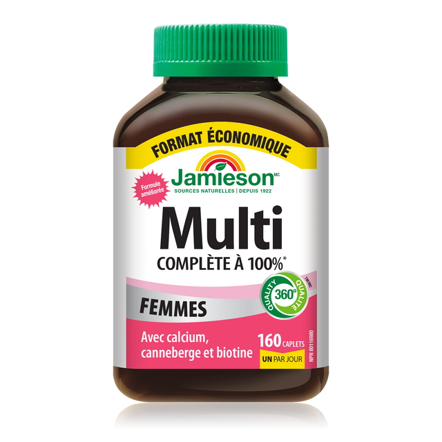 Jamieson 100% Complete Multi For Femmes 160 caplets
