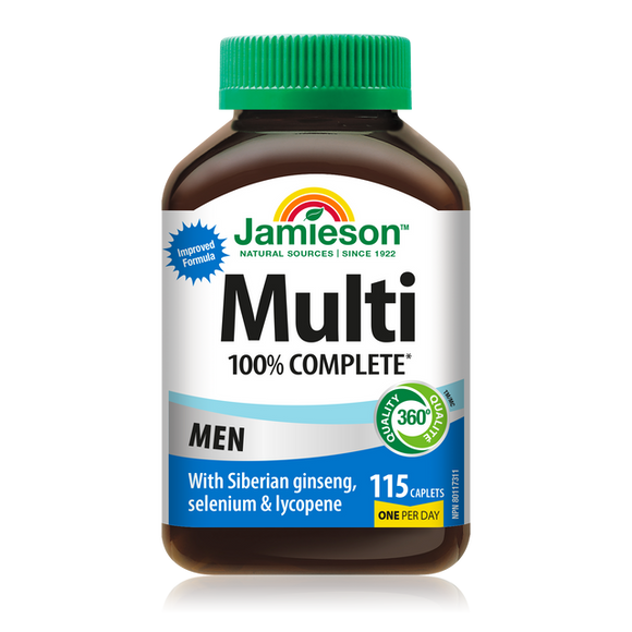 Jamieson 100% Complete Multivitamin for Men , 115 caplets