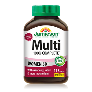 Jamieson 100％女性50+完全复合多种维生素， 115粒