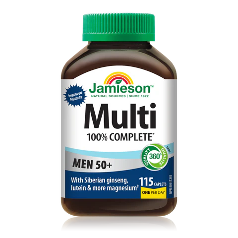 Jamieson 100% Complete Multivitamin for Men 50+ , 115 caplets