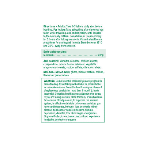 2 x Jamieson Melatonin 3 mg, 100 tablets Bundle