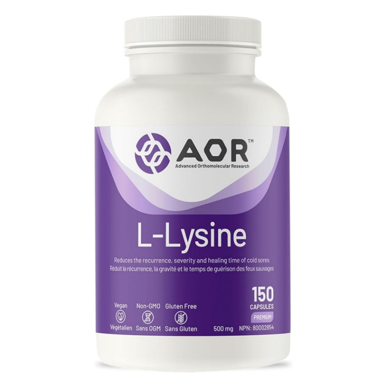AOR L-赖氨酸 150粒素食胶囊 减轻唇疱疹