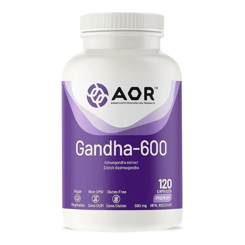 AOR Gandha-600 Ashwagandha extract 600mg 120 VCapsules
