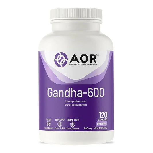 AOR Gandha-600 Ashwagandha extract 600mg 120 VCapsules