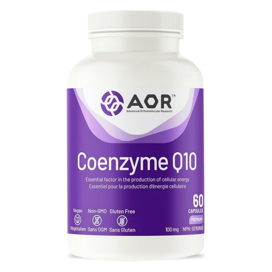 AOR Coenzyme Q10 100 mg 60 Vegan Capsules