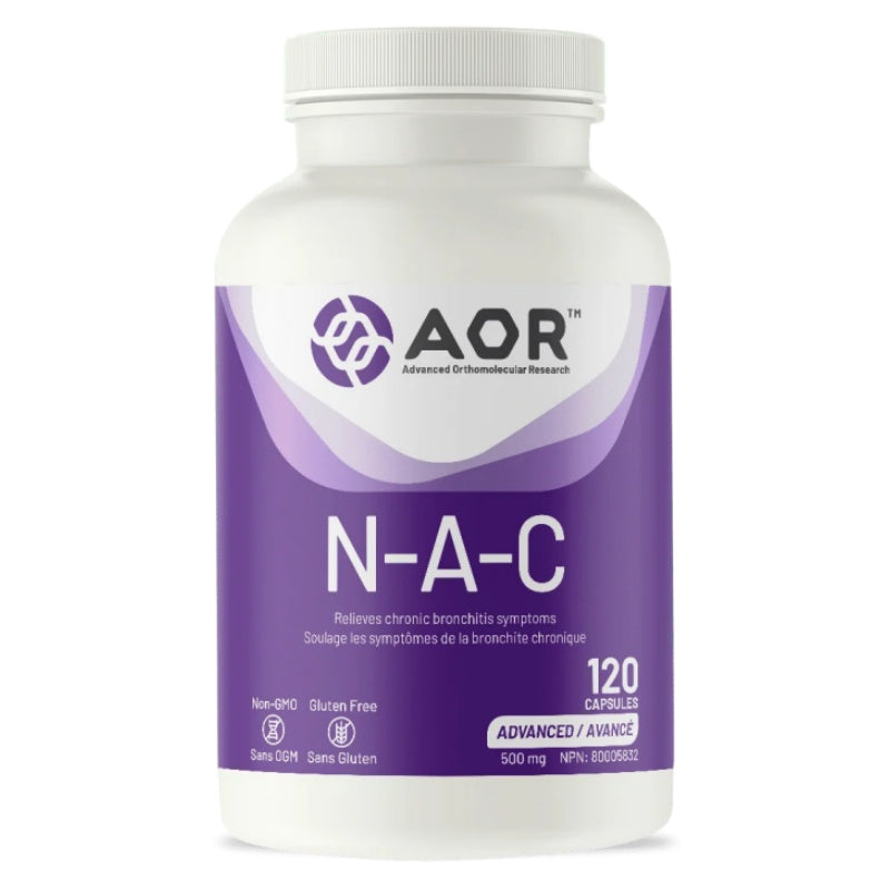 AOR N-A-C N-乙酰半胱氨酸 500毫克，120粒 抗氧化与免疫 清除肺部粘液祛痰