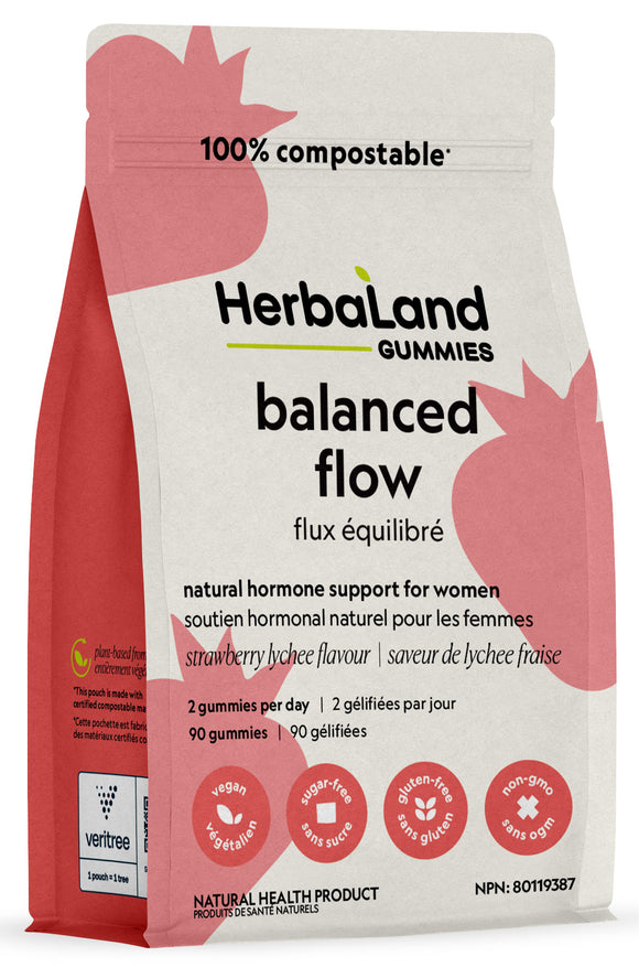 Herbaland 平衡荷爾蒙/緩解經期綜合癥，90 粒素食軟糖