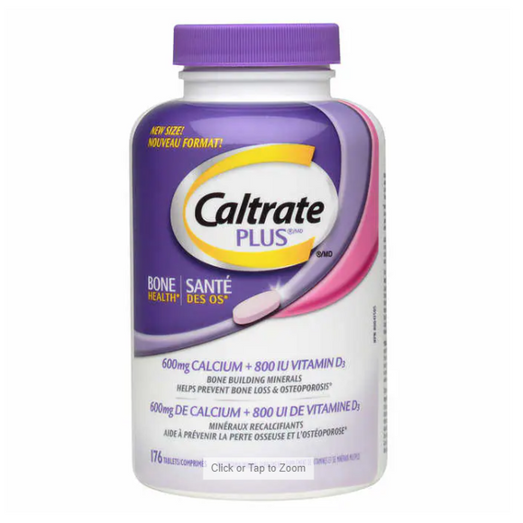 Caltrate钙尔奇加强片 钙600毫克/维生素D800IU(预防骨质疏松)176片