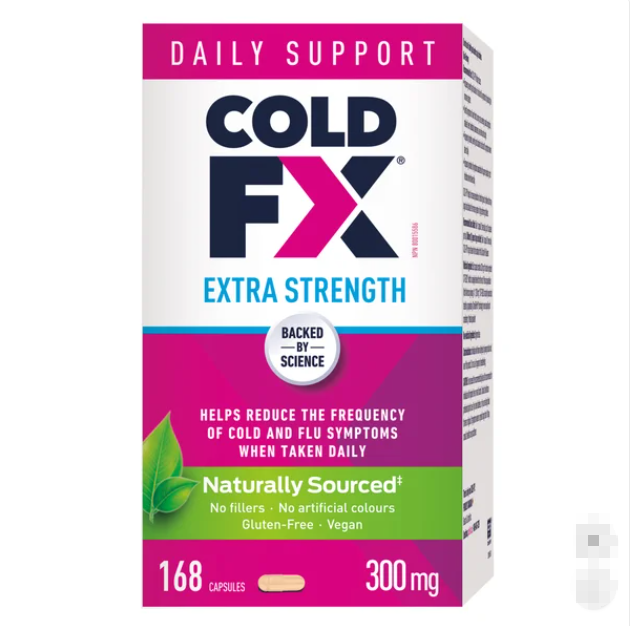 Cold-Fx 特强效 300 毫克 168 粒胶囊 帮助减少感冒和流感症状