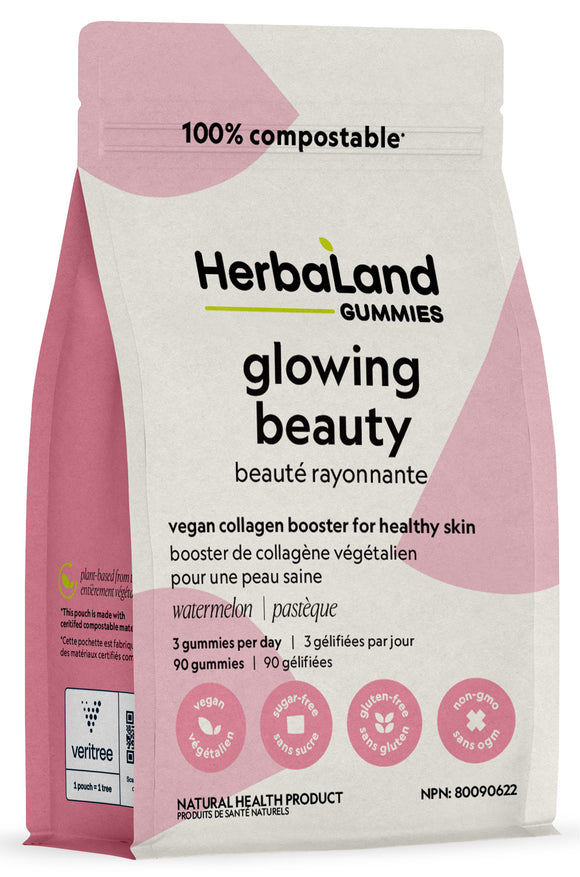 Herbaland Glowing Beauty (Vegan Collagen Booster), 90 gummies