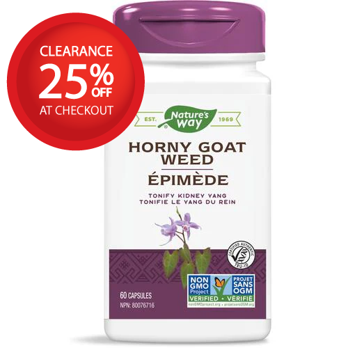 [Clearance] Nature's Way Horny Goat Weed 60 capsules EXP 01/31/28