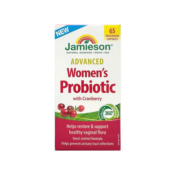 Jamieson Advanced Women's Probiotic with Cranberry, 65 Vcapsules  健美生