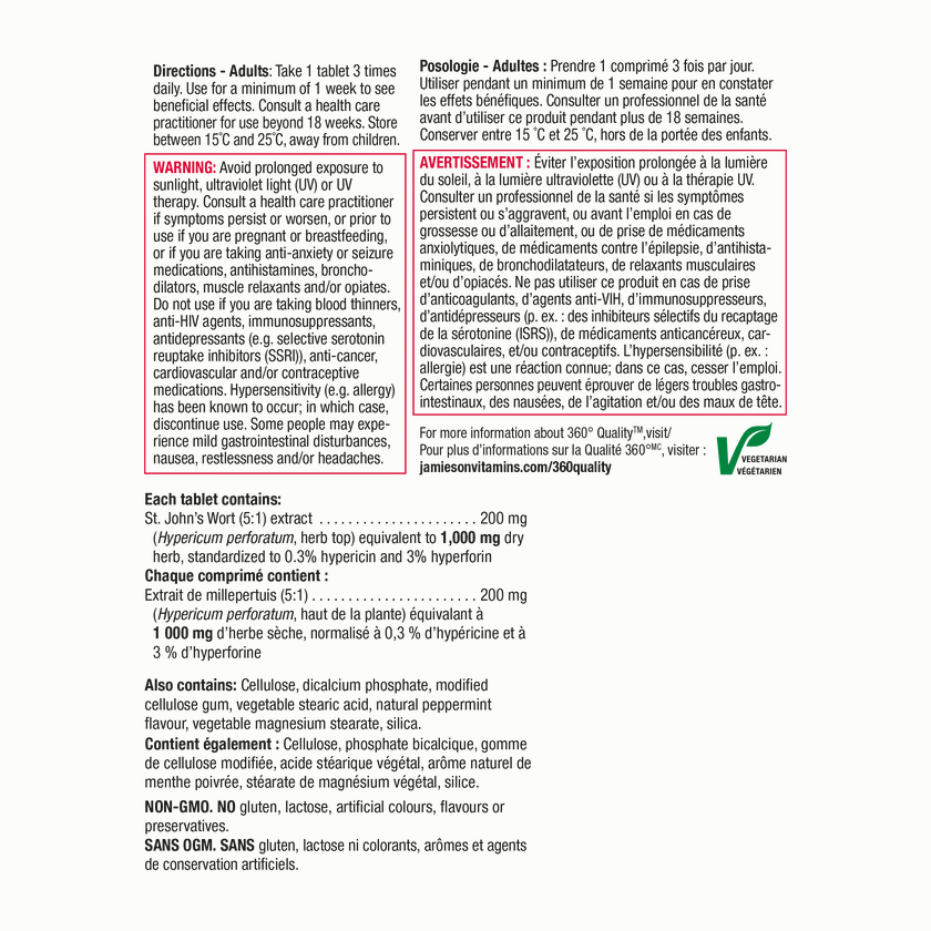 Jamieson Neurosome St. John's Wort 60 tabs