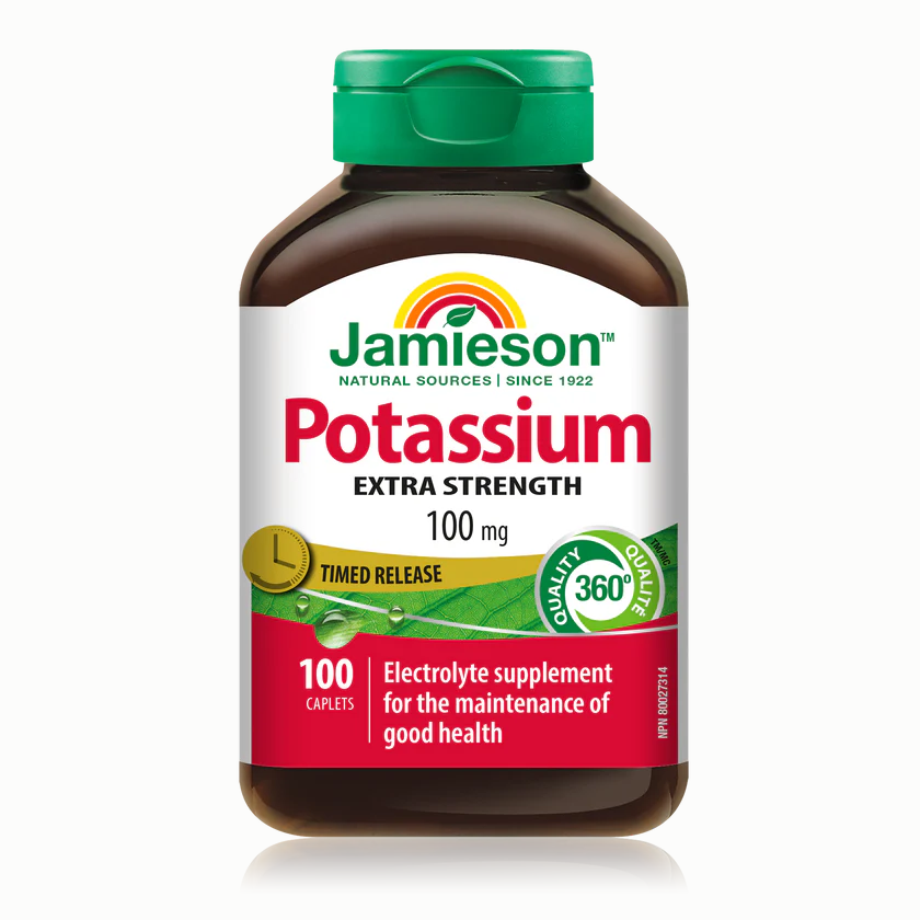 Jamieson 鉀100mg，定時釋放 ，100粒