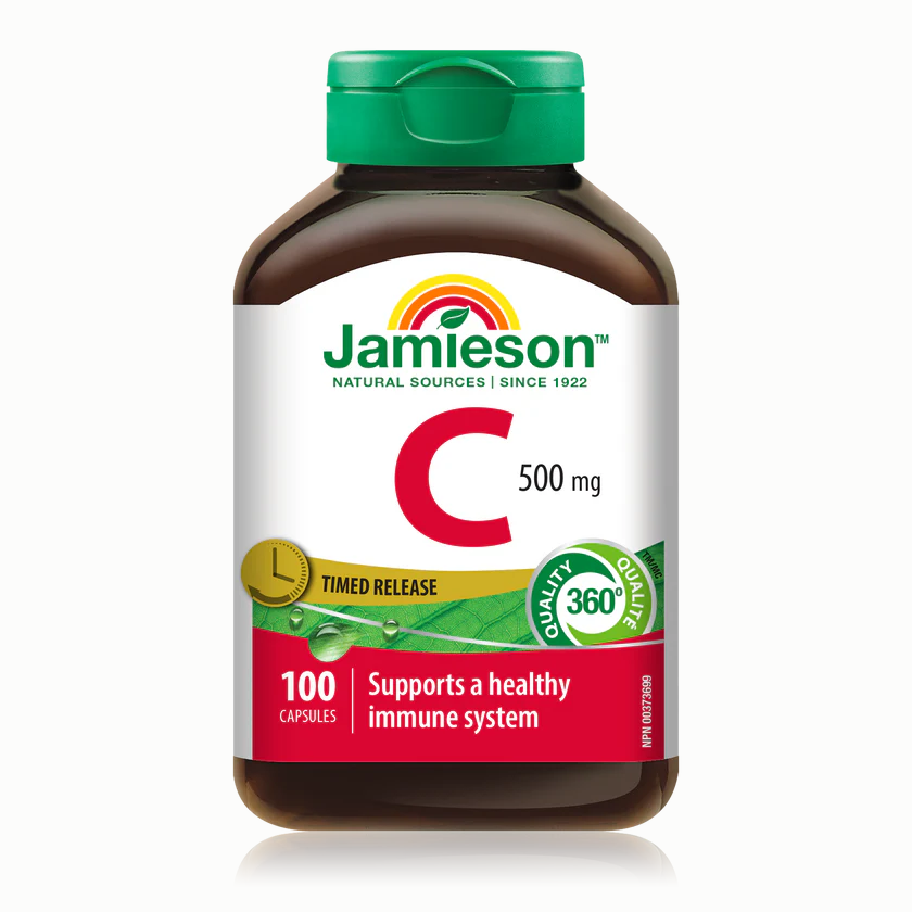 Jamieson維生素C，500毫克，定時釋放,100粒膠囊