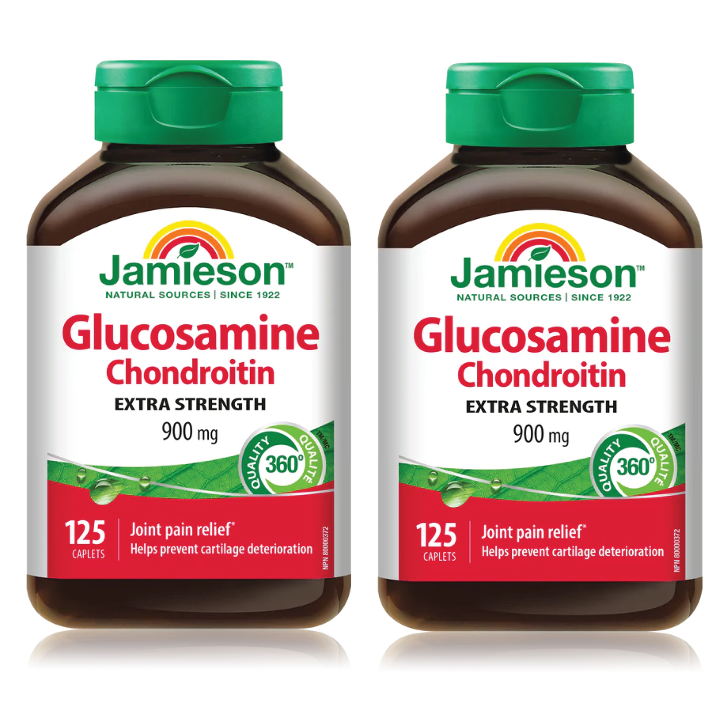 【優惠組合】2瓶 x Jamieson 保護關節葡萄糖胺軟骨素 900毫克，125粒