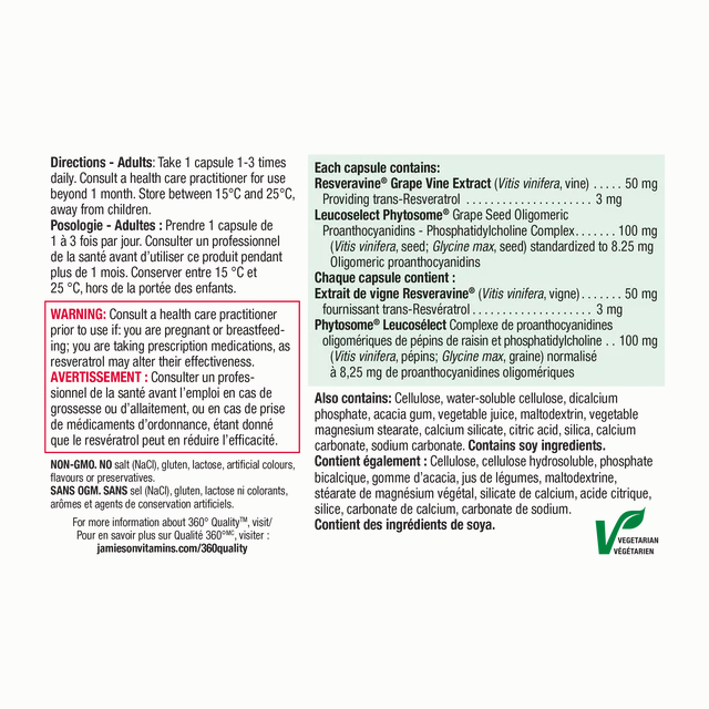 Jamieson  Resveratrol 30 capsules