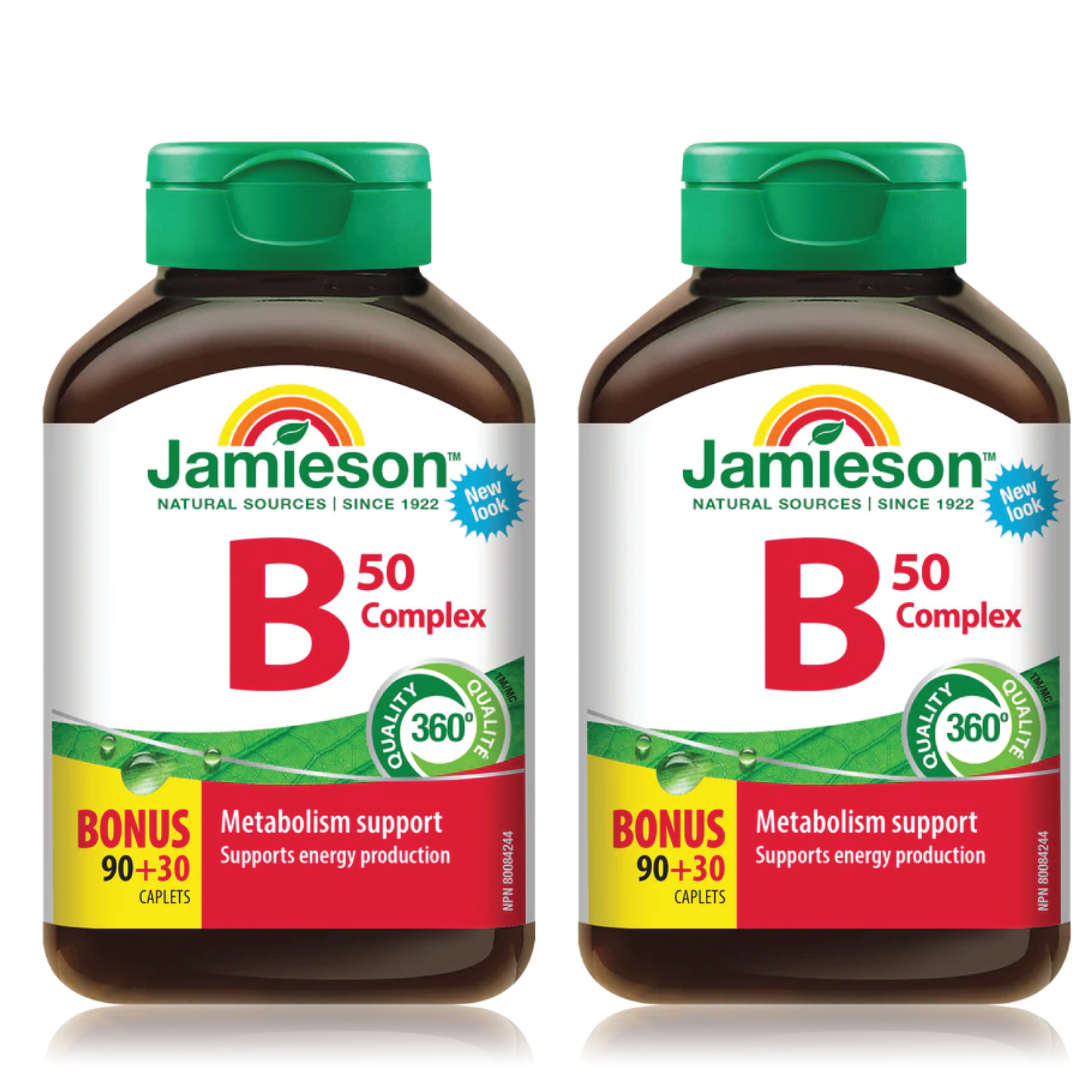 【优惠组合】2 x Jamieson 缓解压力 维生素B 50，加量装，90+30粒