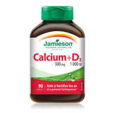 【clearance】 Jamieson Calcium & Vitamin D3, 500mg/1000IU, 90 caplets EXP: 06/2025