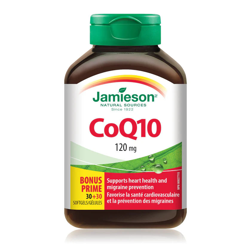 Jamieson 健美生 辅酶Q10, 120毫克，30+30软胶囊