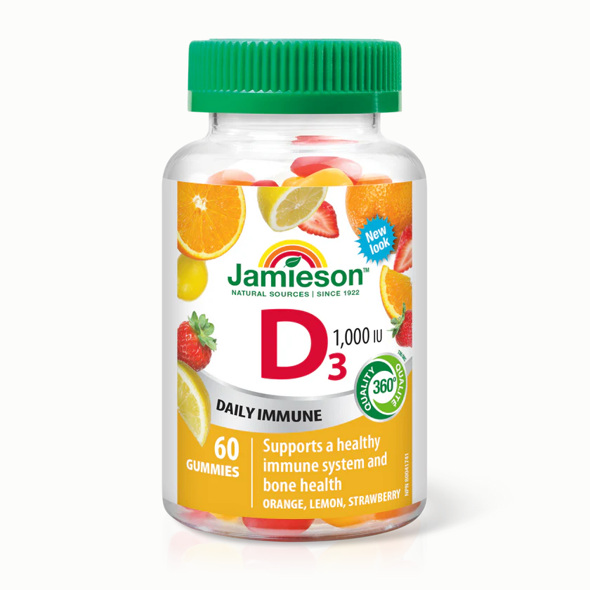 Jamieson 维生素D3 60粒天然软糖