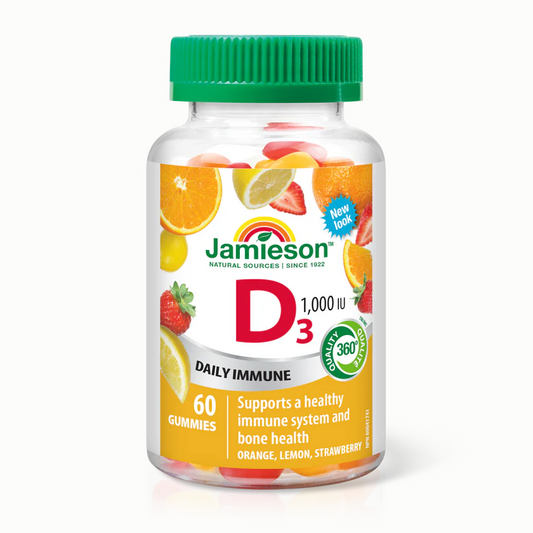 Jamieson Vitamin D3  60 All Natural Gummies