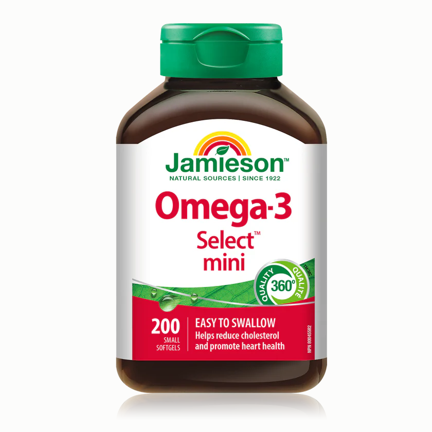 Jamieson Omega-3 Select Mini 200 softgels
