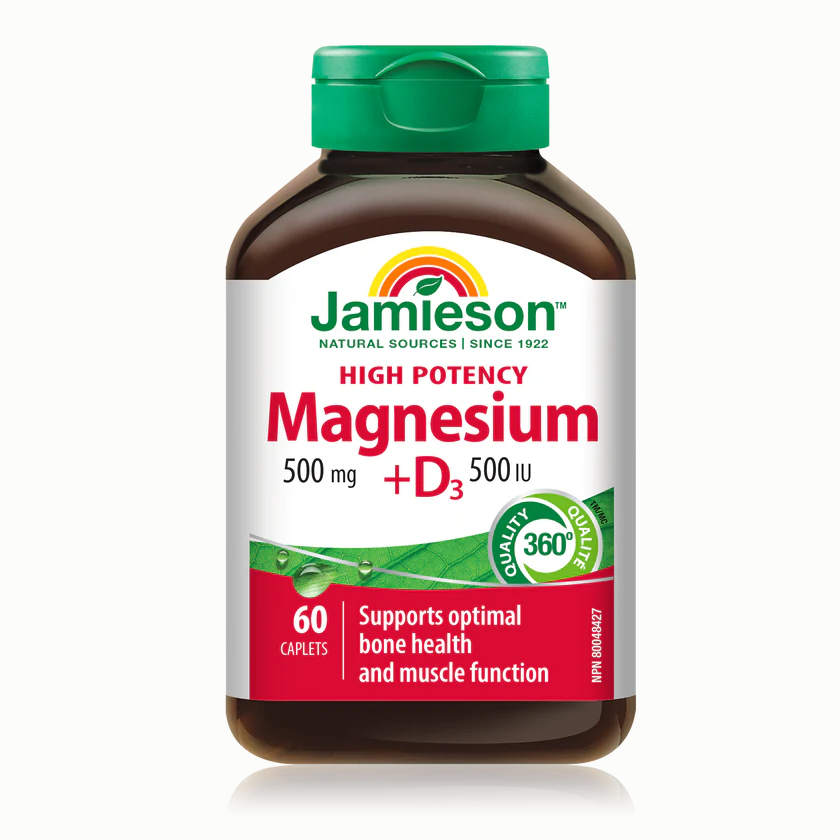 Jamieson Magnesium & Vitamin D3 60 caplets