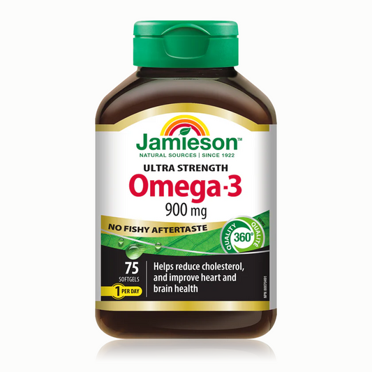 Jamieson Omega-3 Ultra Strength, 900mg, 75 Softgels