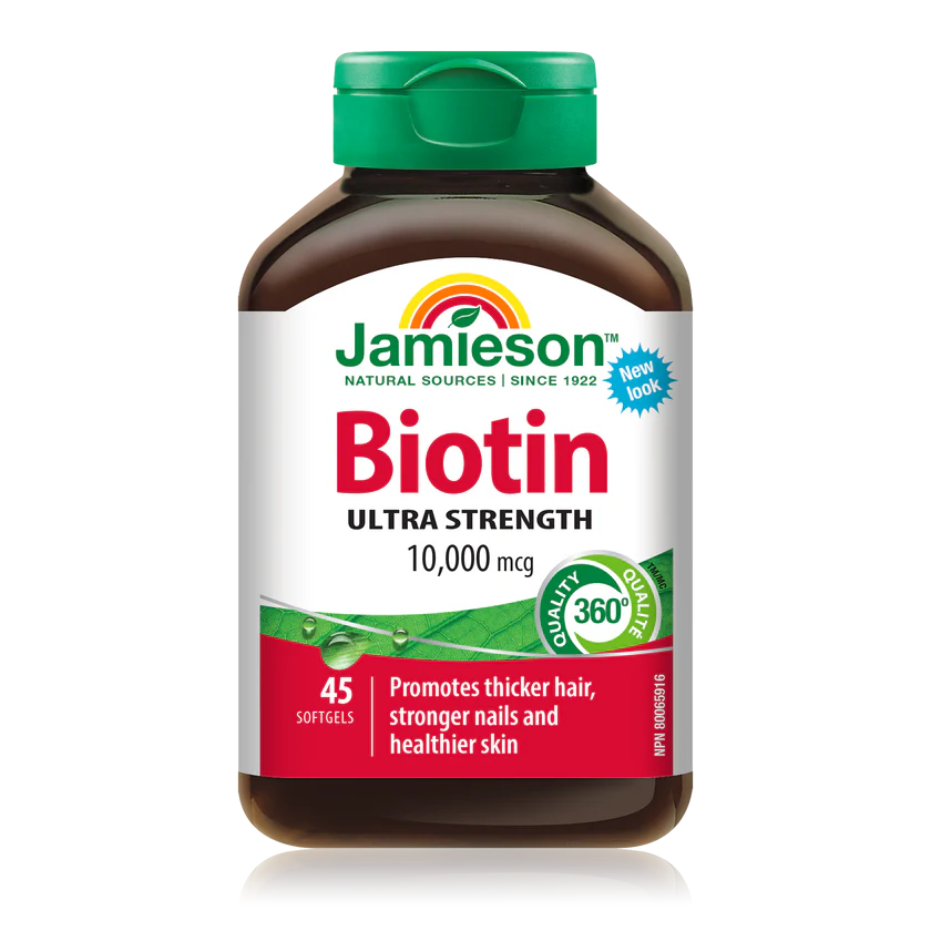 Jamieson Biotin 10,000 mcg | 45 Softgels