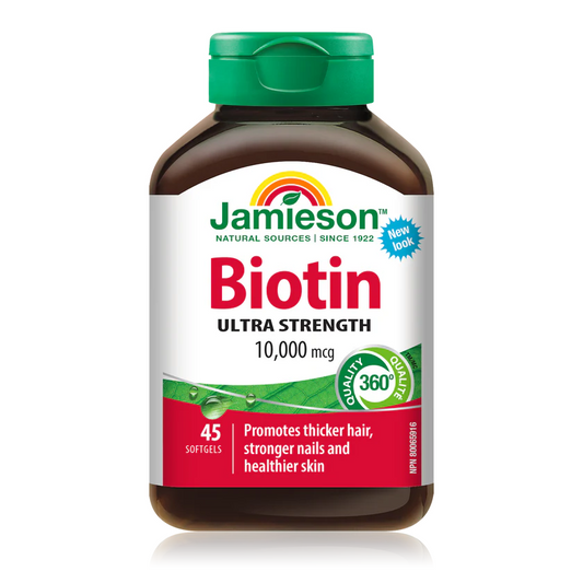 Jamieson Biotin 10,000 mcg | 45 Softgels