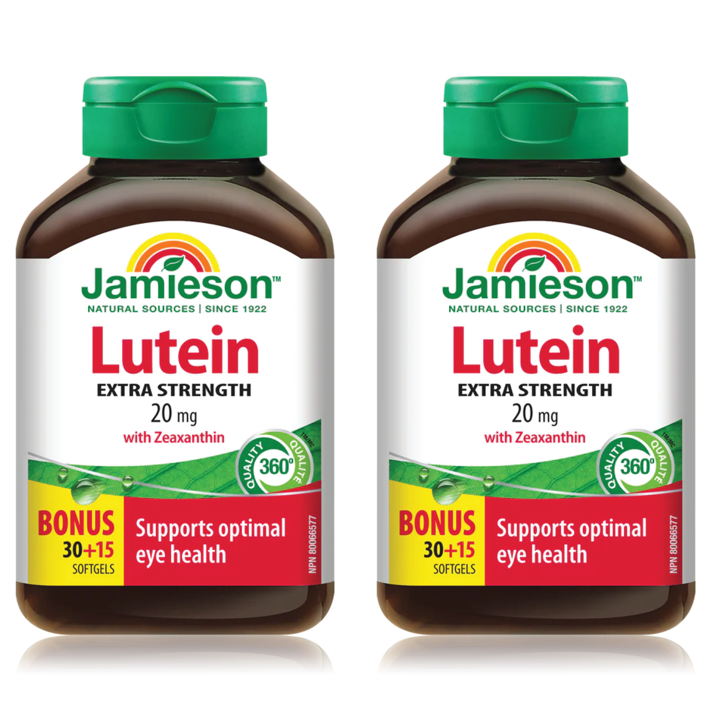 【優惠組合】2x Jamieson 葉黃素與玉米黃質-強效護眼，45 片
