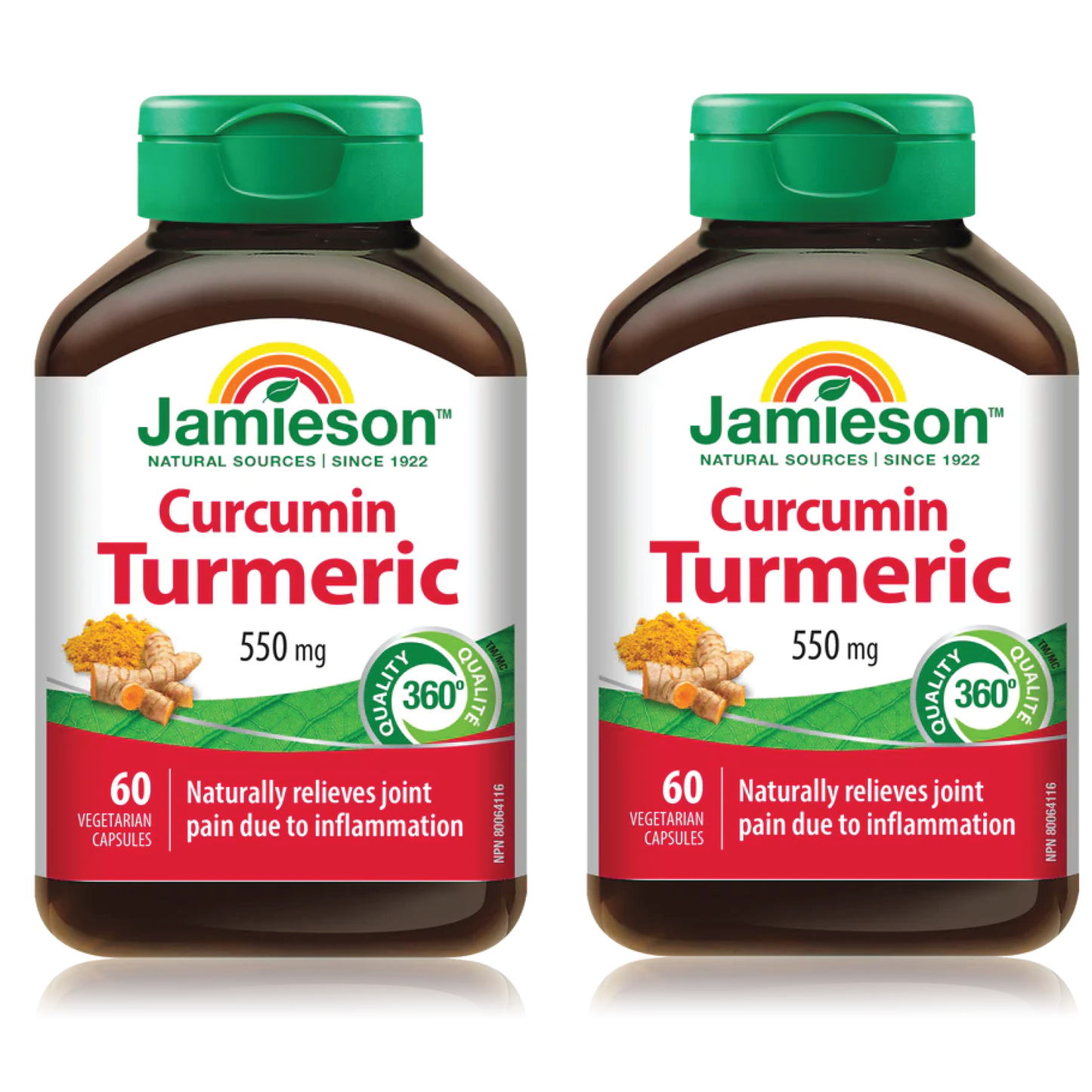 【優惠組合】2 x Jamieson 姜黃素，550毫克，60粒