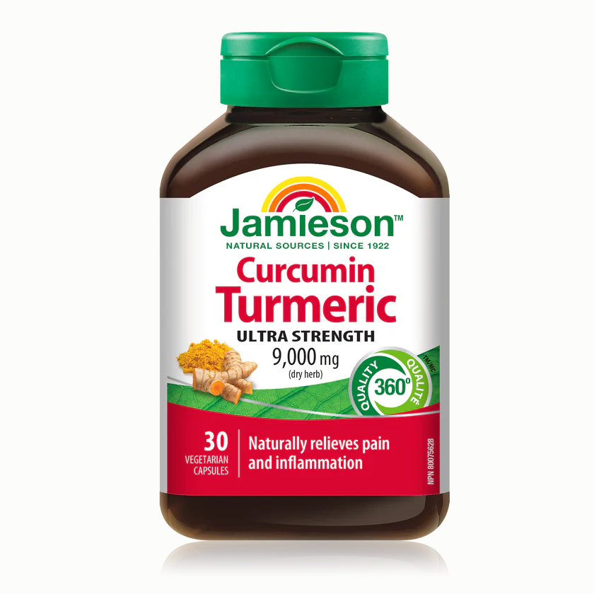 Jamieson Curcumin Turmeric 9,000 mg 30 veg. capsules