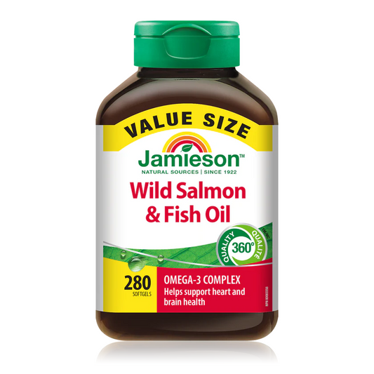 Jamieson 野生三文鱼和鱼油 Omega 3 复合物 80 粒