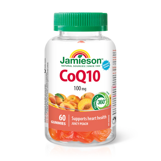 Jamieson CoQ10 100mg , 60 Gummies