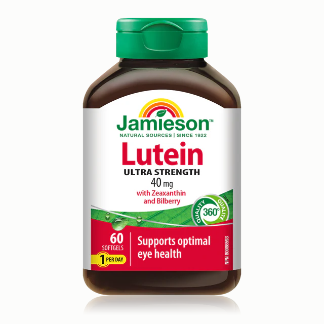 Jamieson Lutein 40mg Ultra Strength 60 softgels