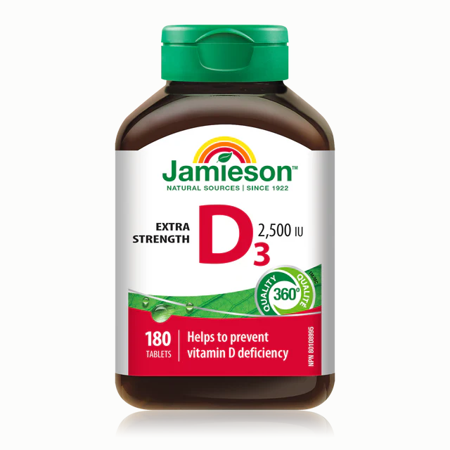 [優惠組合] 2瓶 x 健美生強效維生素 D 2,500IU，180 片