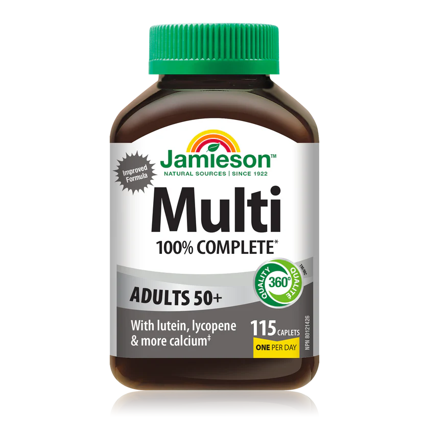 Jamieson 100% Complete Multi 50+, 115 caplets