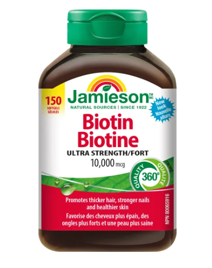 Jamieson Biotin 10,000 mcg, 150 softgels