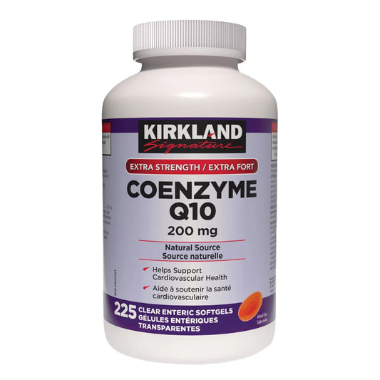 Kirkland Signature 輔酶Q10 200毫克，225粒透明腸溶軟膠囊 呵護心臟健康
