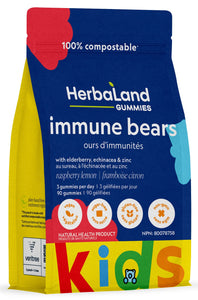 【clearance】 Herbaland Immune Bears for Kids, 90 Gummies EXP:11/2024